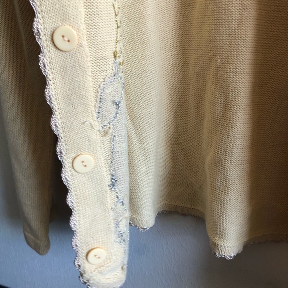 Storybook Knits Holiday Sweater Beaded Sequins Reindeer Cardigan S NWT Christmas - Picture 14 of 17